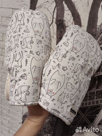 Муфта варежки на коляску/санки