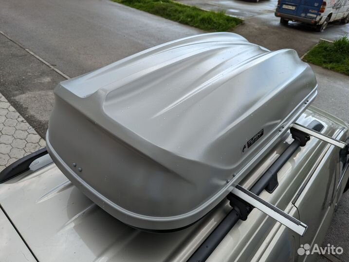 Автобокс на крышу Турино 410л, 177х46х81, Серый