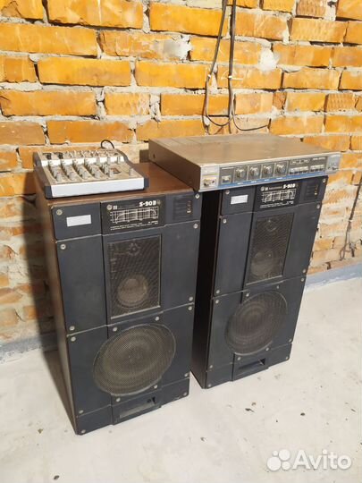 Колонки s90, усилитель, микшер