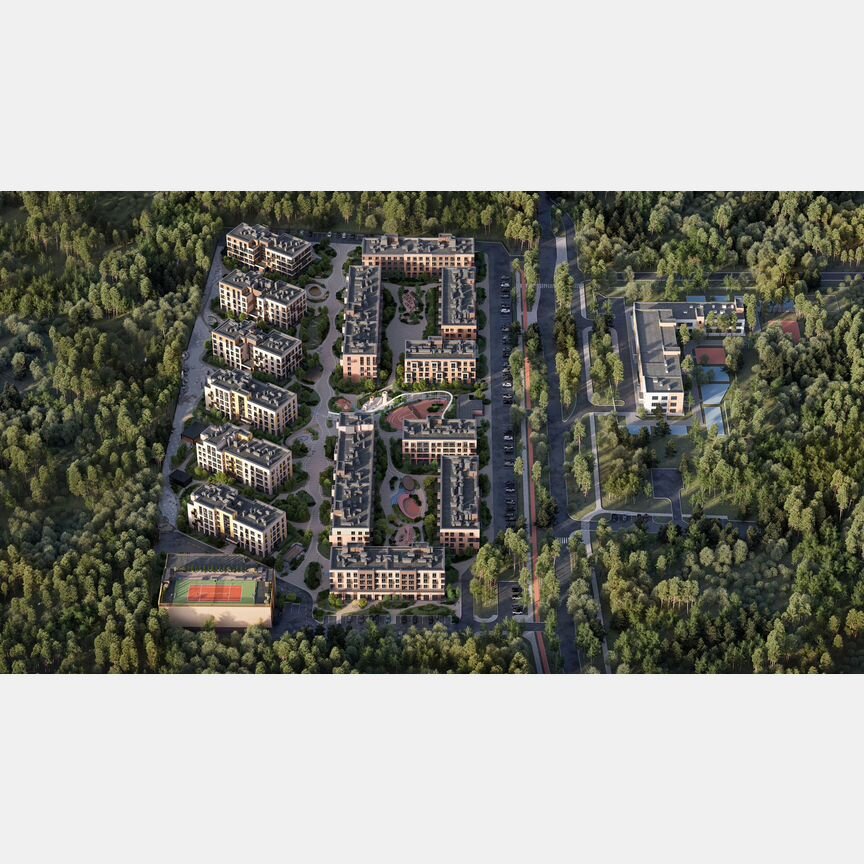 1-к. квартира, 42 м², 3/4 эт.