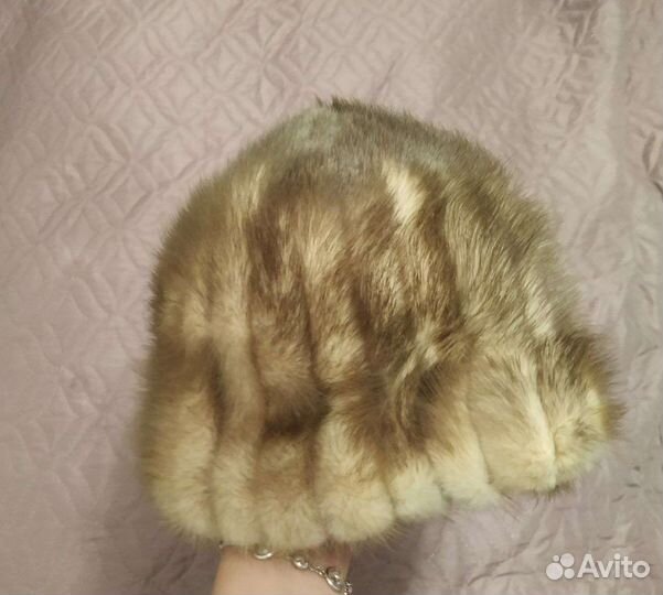 Шапка натуральный мех норка