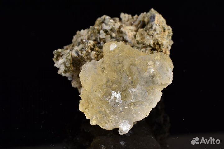 Флюорит оптический, галенит, кварц. Лот №75