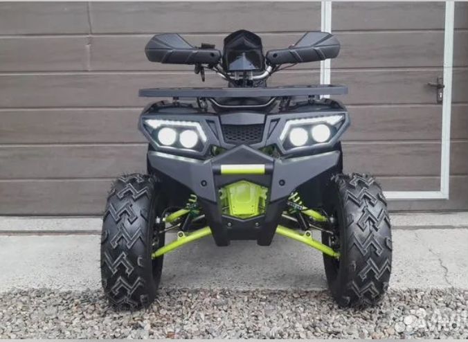 Квадроцикл Motoland Wild Track 200 LUX черно-зелен