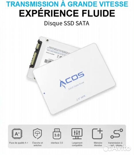 SSD 480/512gb Acos/KingSpec/Somnambulist новые