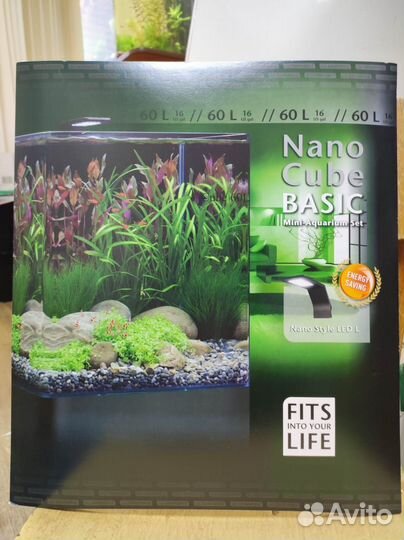 Аквариум панорамный Nano cube Dennerle 60 литров