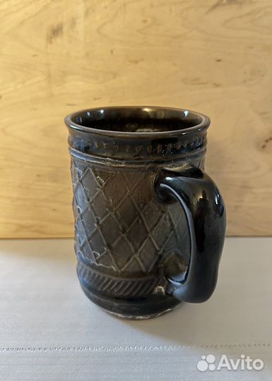 Пивная квасная керамическая кружка