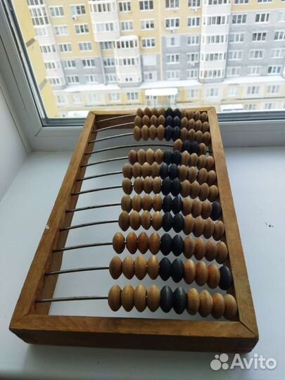 Счеты деревянные СССР бухгалтерские раритет