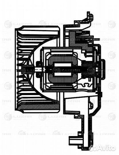 Мотор отопителя KIA Optima IV 15- Luzar