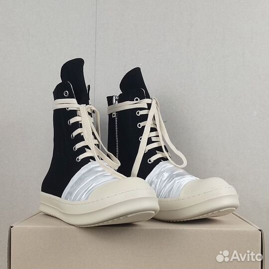 Rick Owens Ramones Wrap High-Top Sneakers