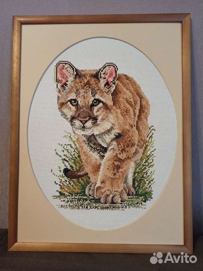 Вышивка, картина 