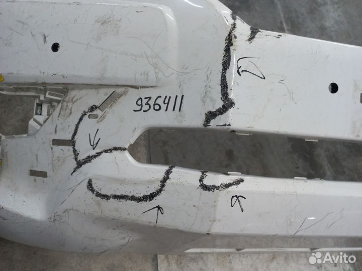 Передний бампер на toyota land cruiser prado 150