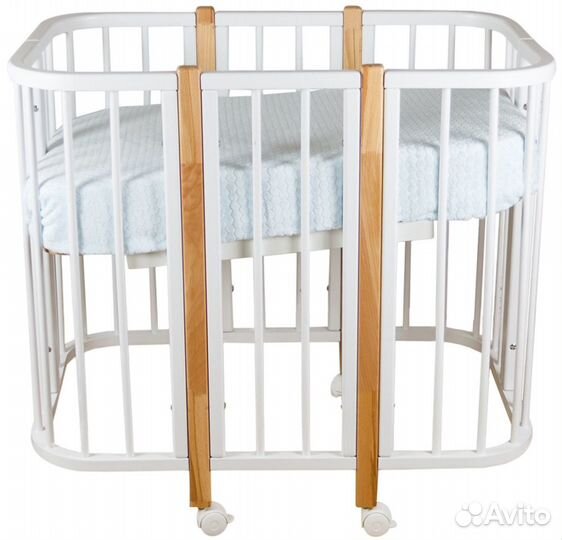 Кроватка Merry Happy Caramel маятник, матрасы