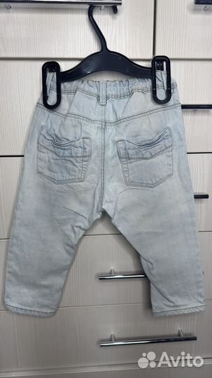 Джинсы hm на мальчика 86 (12-18 месяцев)