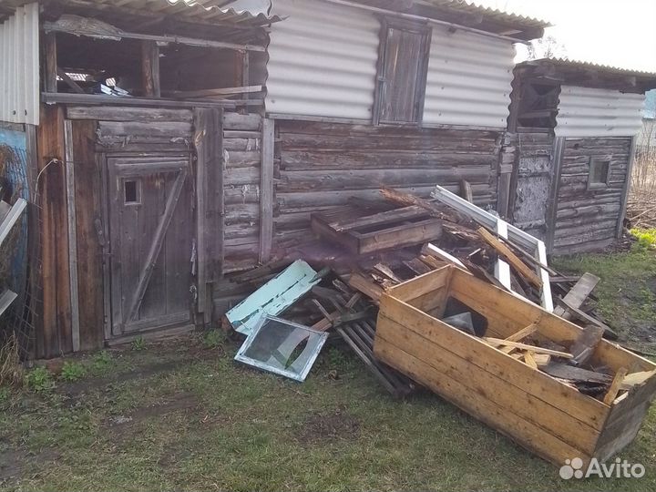 Баня и сарайка из брёвна на разбор