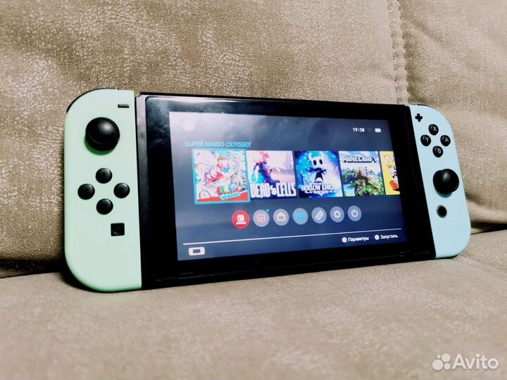 Nintendo switch rev 2 прошитая 64Gb + комплект