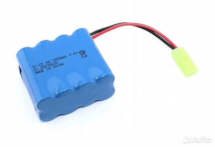 Аккумулятор Ni-Cd 9.6V 1400 mAh AA Row Tamiya 4+4
