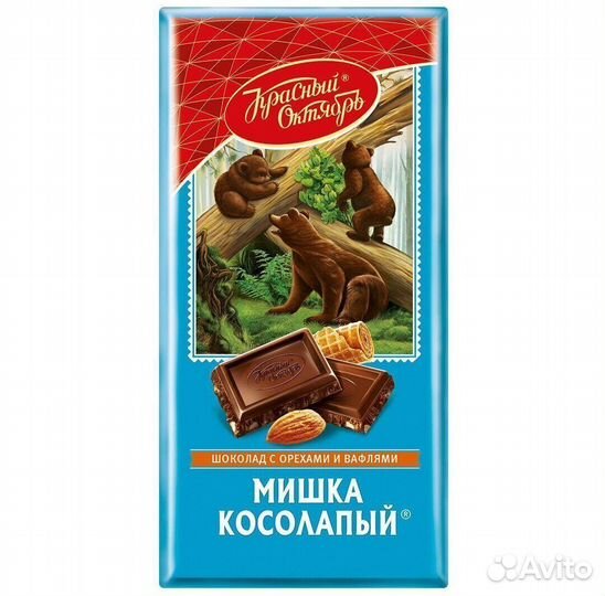 Шоколад Красный Октябрь Мишка косолапый 75 г