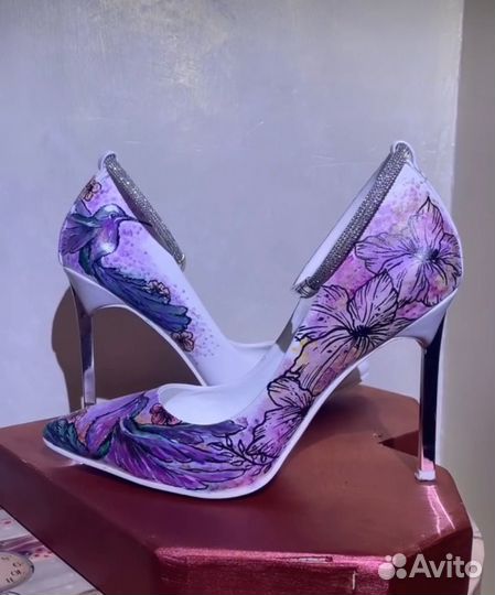 Кастомизация обуви, туфель. Рисунок на туфлях