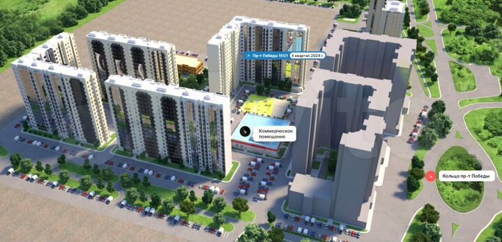 Квартира-студия, 22 м², 7/17 эт.