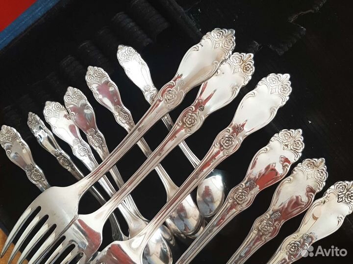 Мельхиор Серебряная роза СССР Знак качества