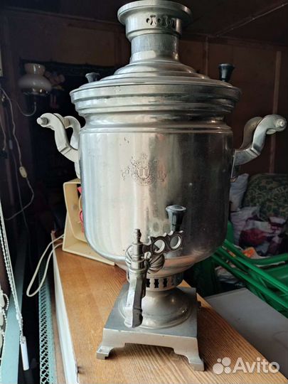 Самовар на дровах старинный