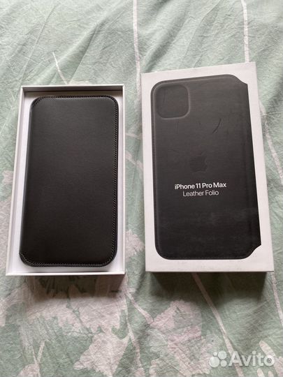 Leather Folio iPhone 11 pro max чехол