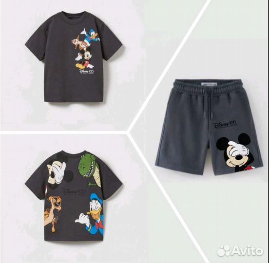 Костюм Zara серый новый 110 размер