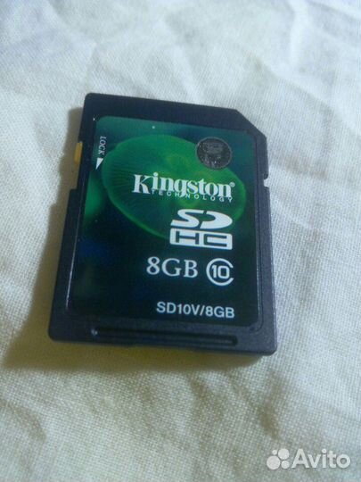 Карта памяти Kingston SD HC 8gb