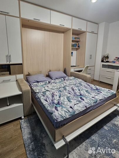 Шкаф кровать трансформер с диваном в рассрочку