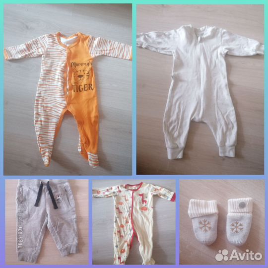 Вещи пакетом для мальчика 68-80