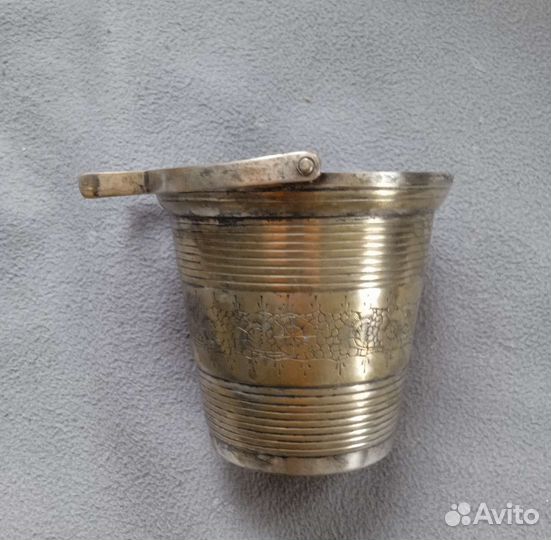 Ведёрко для льда мельхиор