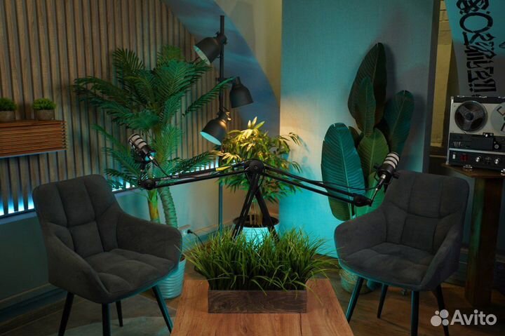 Студия для записи подкастов, курсов и интервью