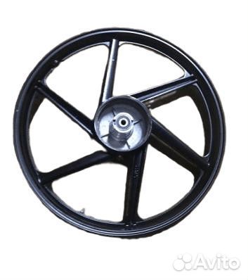 Обод 17 задний литой черный,под колодки 110 мм, по