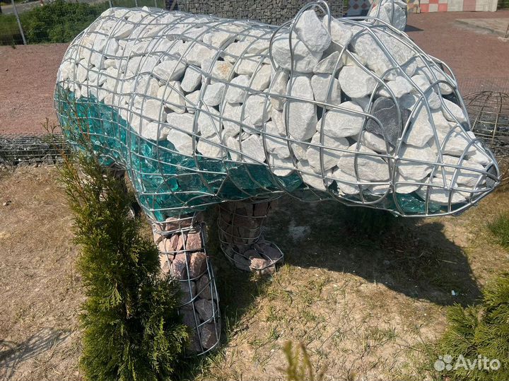 Украшение для сада. Фигура / Скульптура медведь