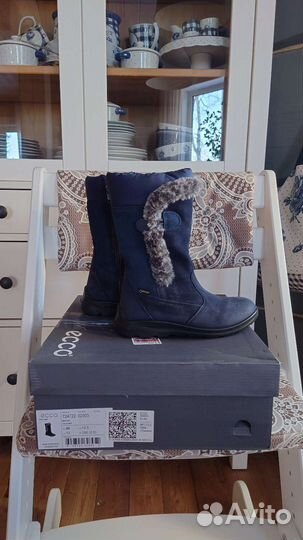 Зимние сапоги ecco 30 для девочки