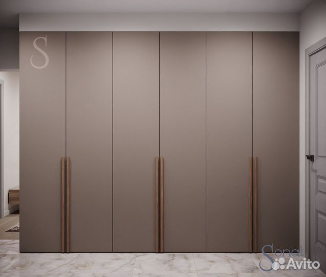 Шкаф распашной однодверный №13 (дуб). 550х2400