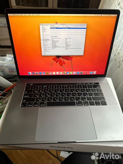 A1990, MacBook Pro 15 2018 core I7 2.6ghz/16