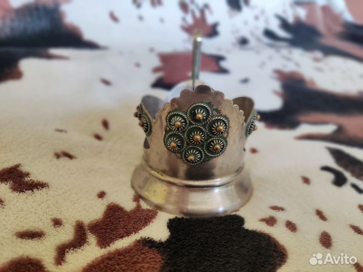 Подстаканник малые бусины СССР 1970-е гг