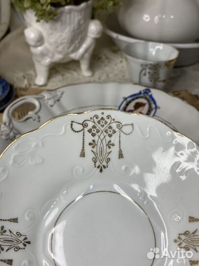 Фарфоровая чайная пара