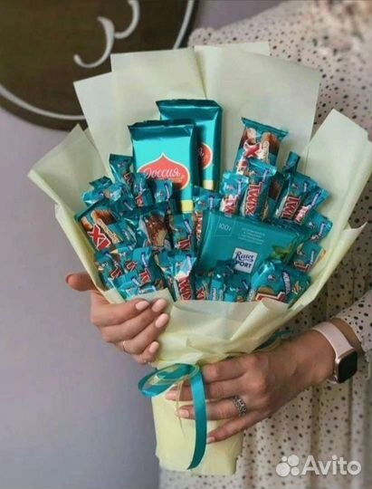 Сладкие букеты из конфет