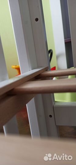 Детская кроватка + ящик + матрас + наматрасник