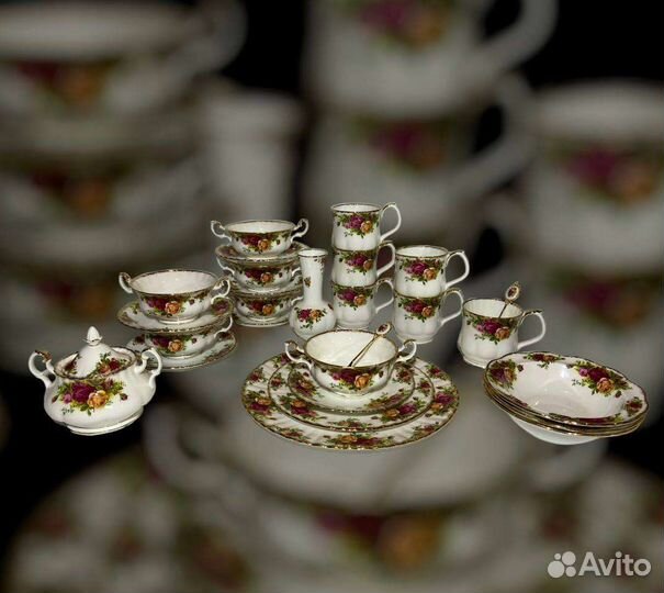 Royal Albert бульонные пары Old Country Roses