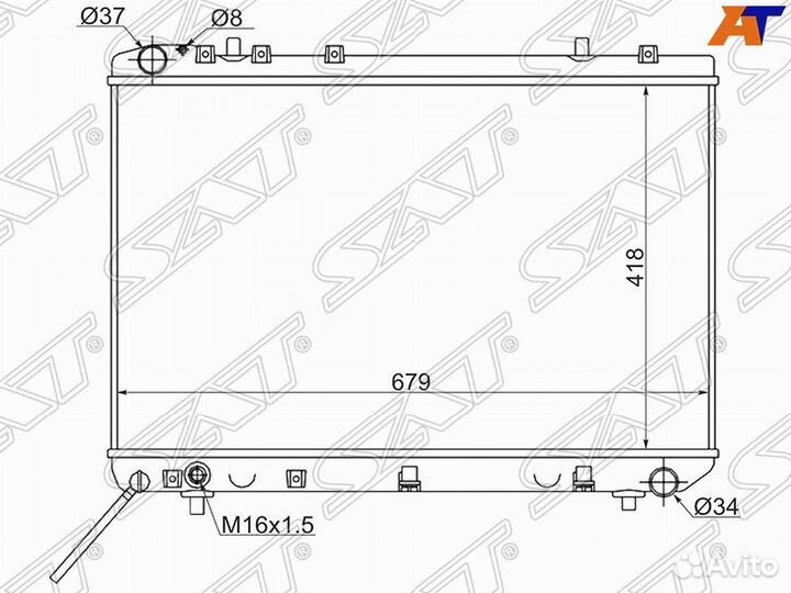 Радиатор охлаждения Tagaz Tager