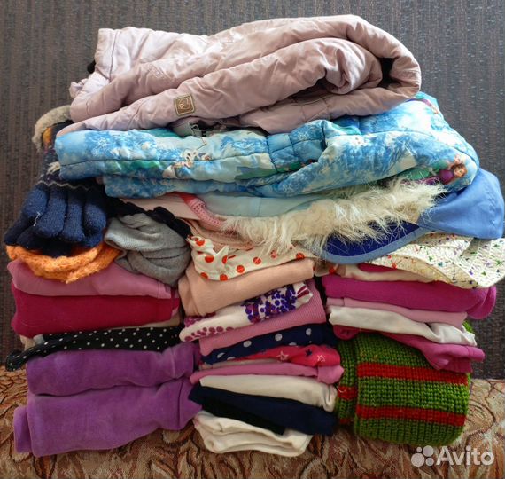 Большой пакет вещей на девочку 4-5 лет