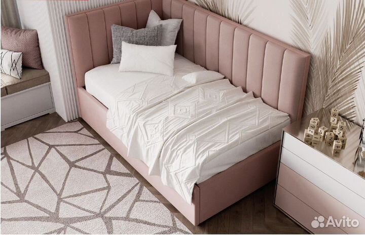 Детская кровать с мягкой стенкой