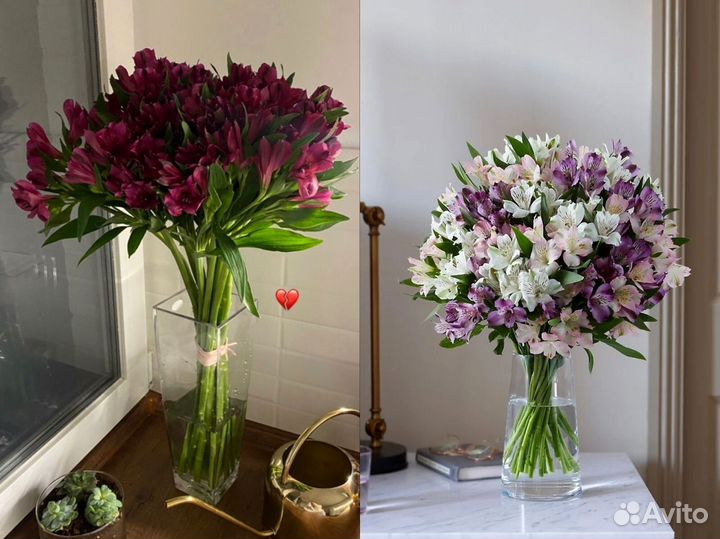 Букет из 21 альстромерии