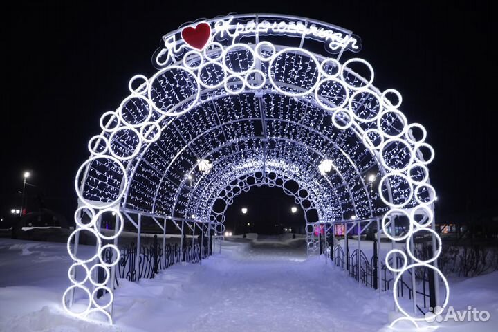 Городское оформление световыми фигурами