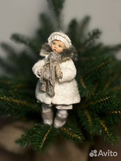 Ватная елочная игрушка