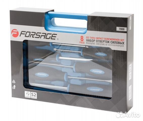 Набор отверток силовых магнитных 