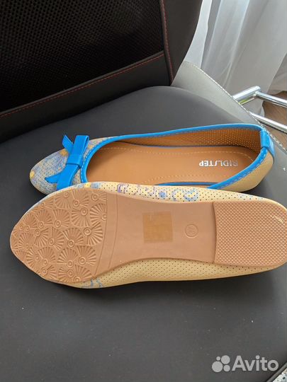 Балетки натуральная кожа 37 р.новые